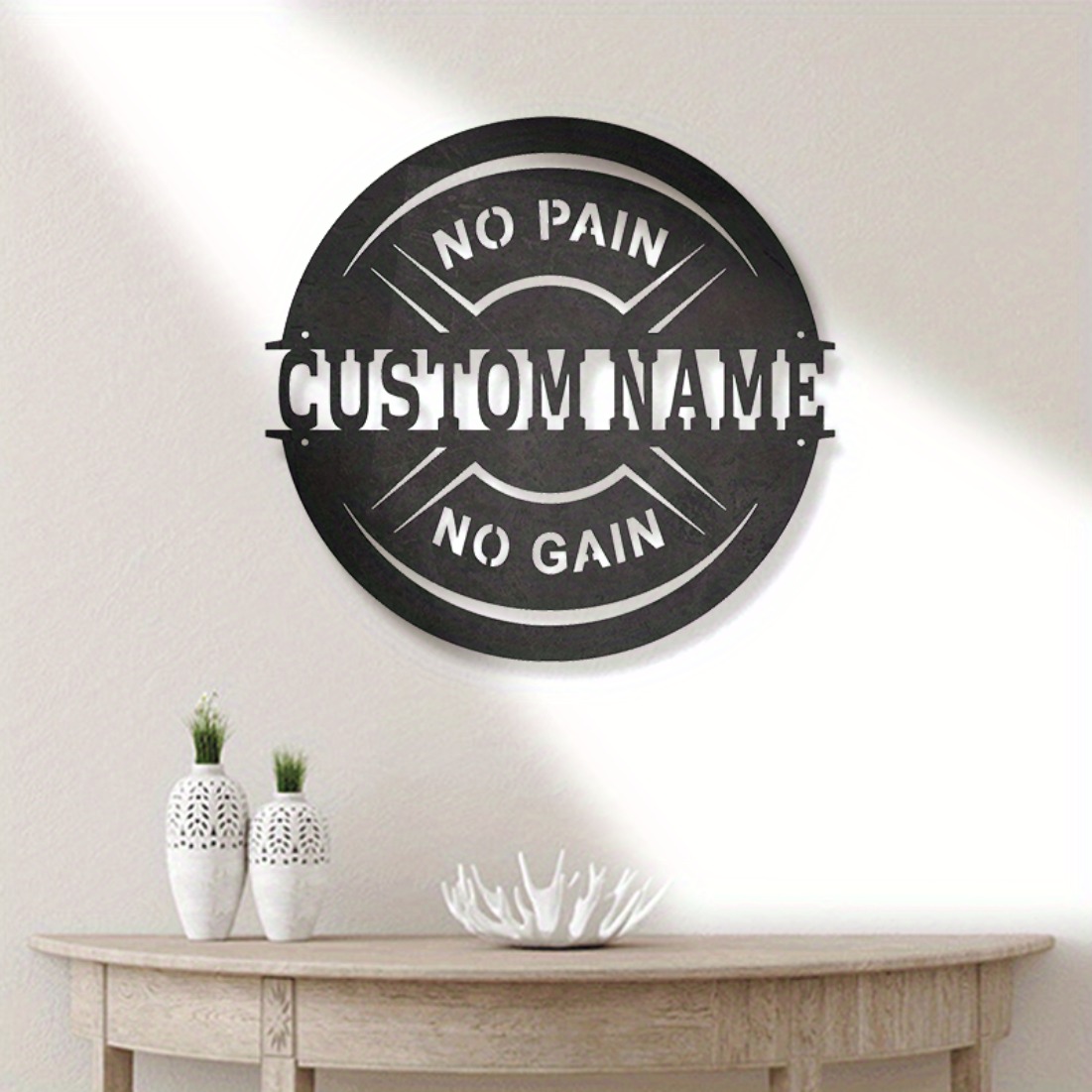 Home Gym Names - Arte de pared de metal vintage