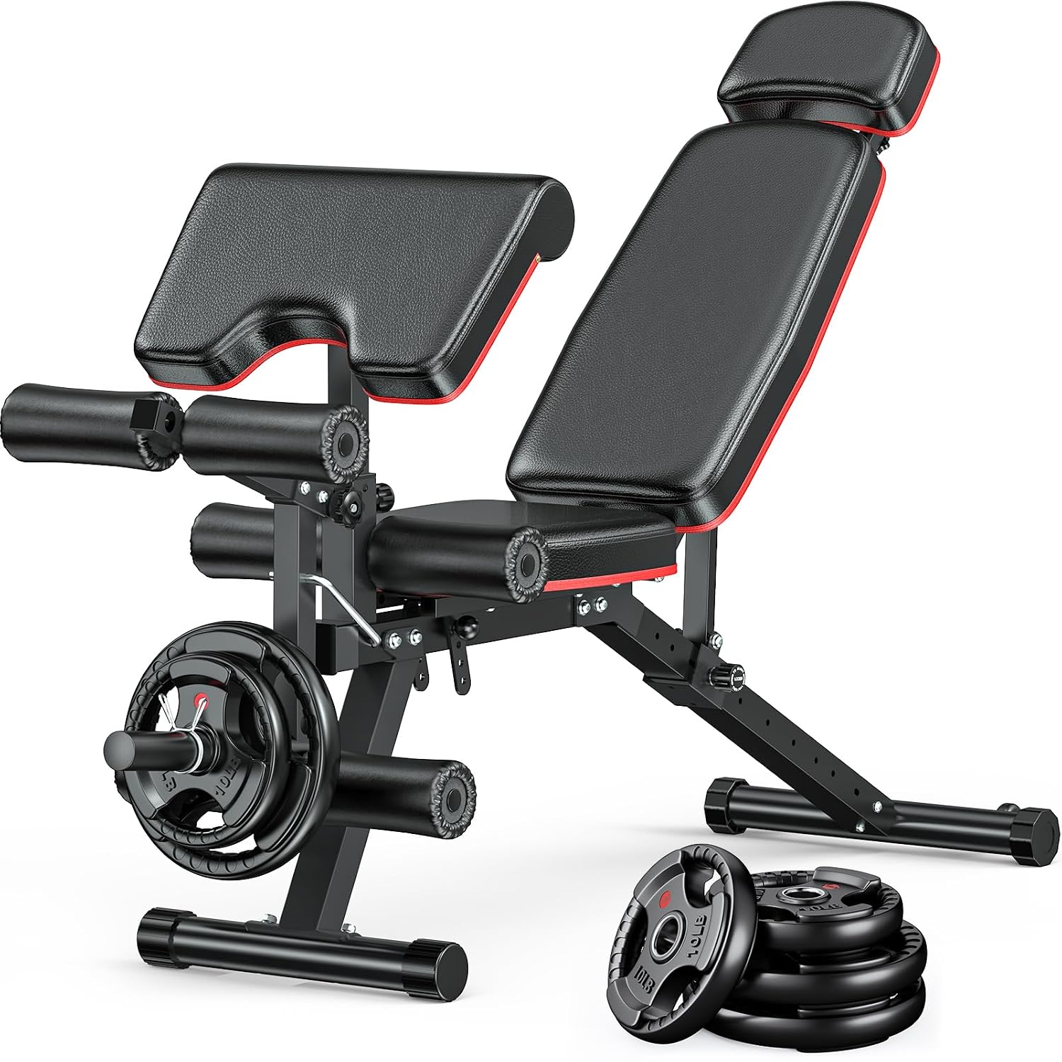 Home Gym Leg Extension - Banco de Pesas Ajustable con Extensión
