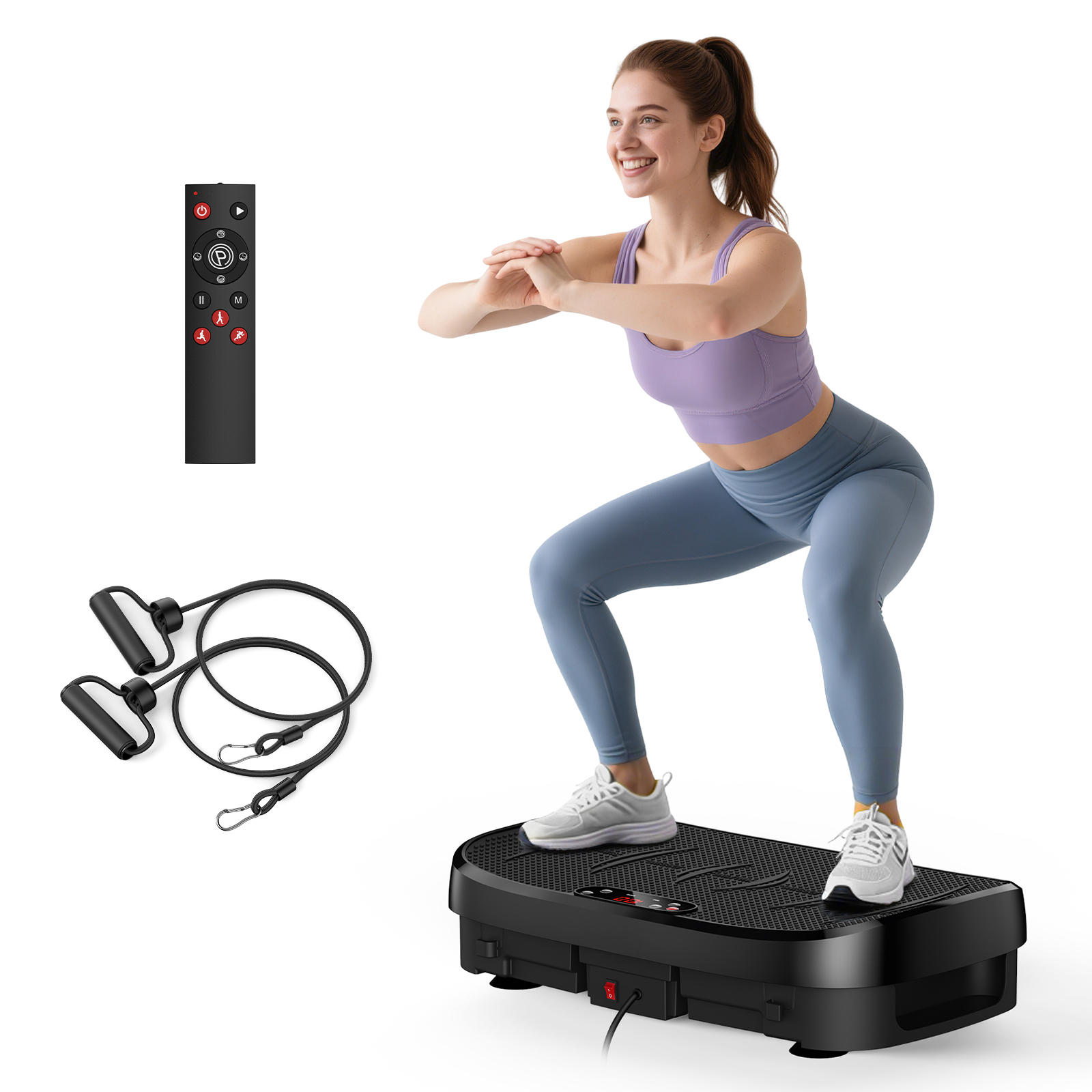 Home Gym Leg Extension - Plataforma Vibratoria para Quemar Grasa, Plataforma