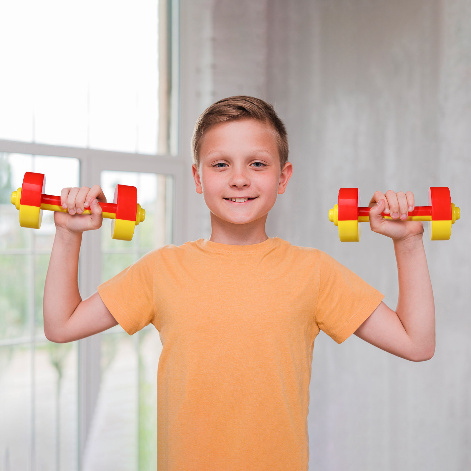 Home Gym Kids - 1 Par de Mancuernas de Plástico