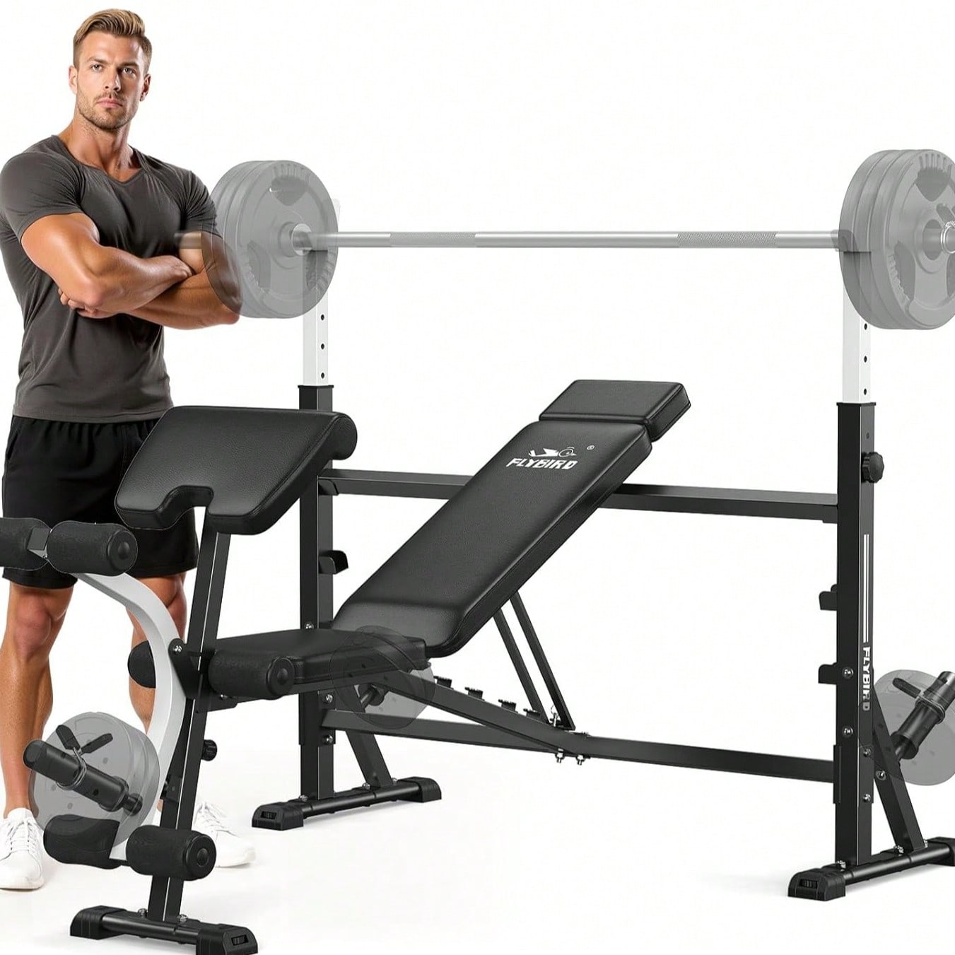 Banco de Pesas Ajustable FLYBI - Home Gym Leg Extension reseña y precio