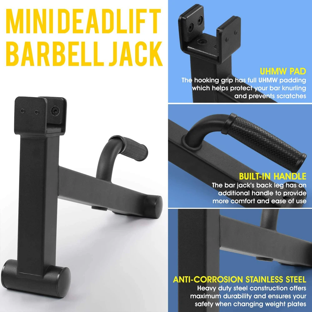 Barra de Pesas Mini para Peso  - Deadlift Jack Barbell reseña y precio
