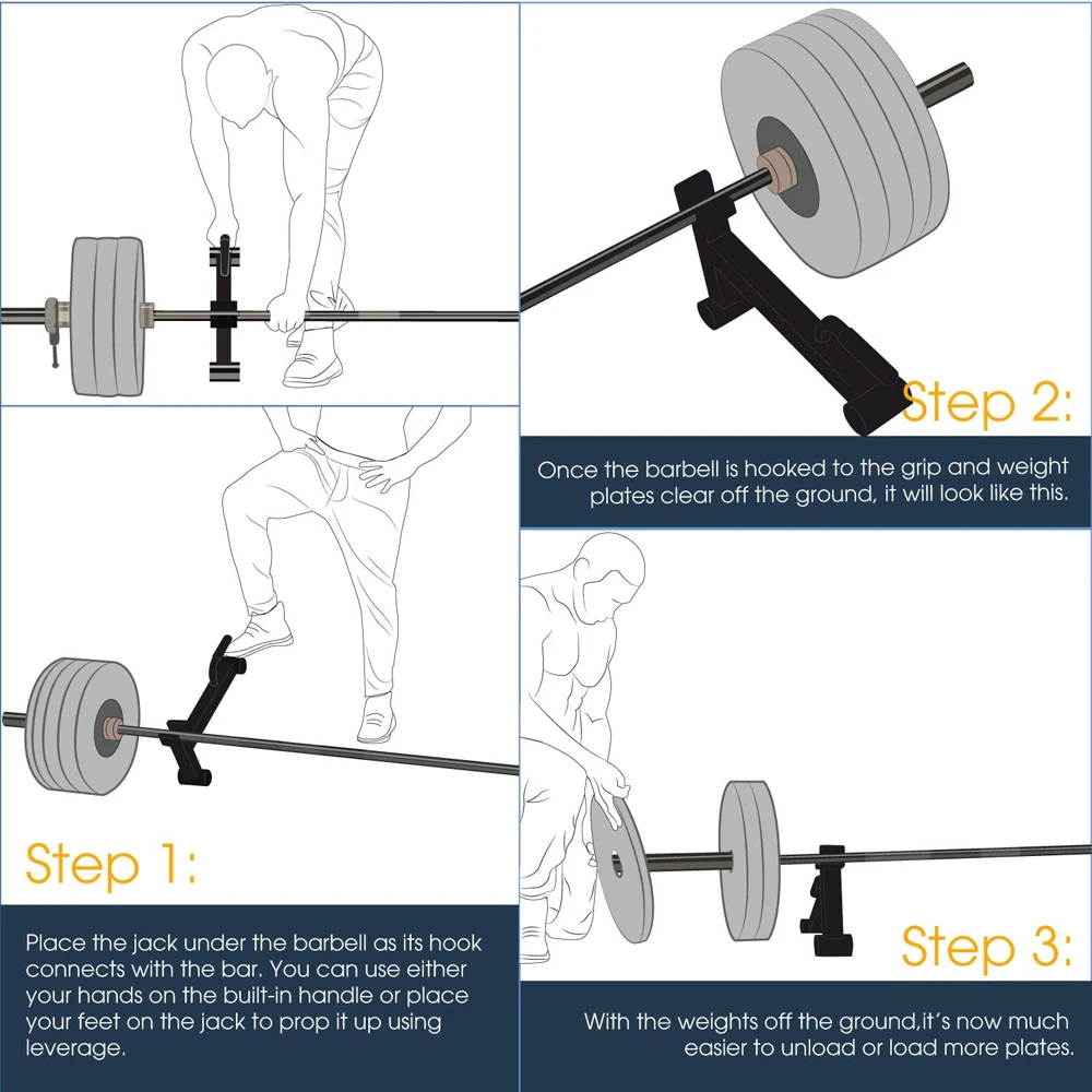 Barra de Pesas Mini para Peso  - Deadlift Jack Barbell reseña y precio