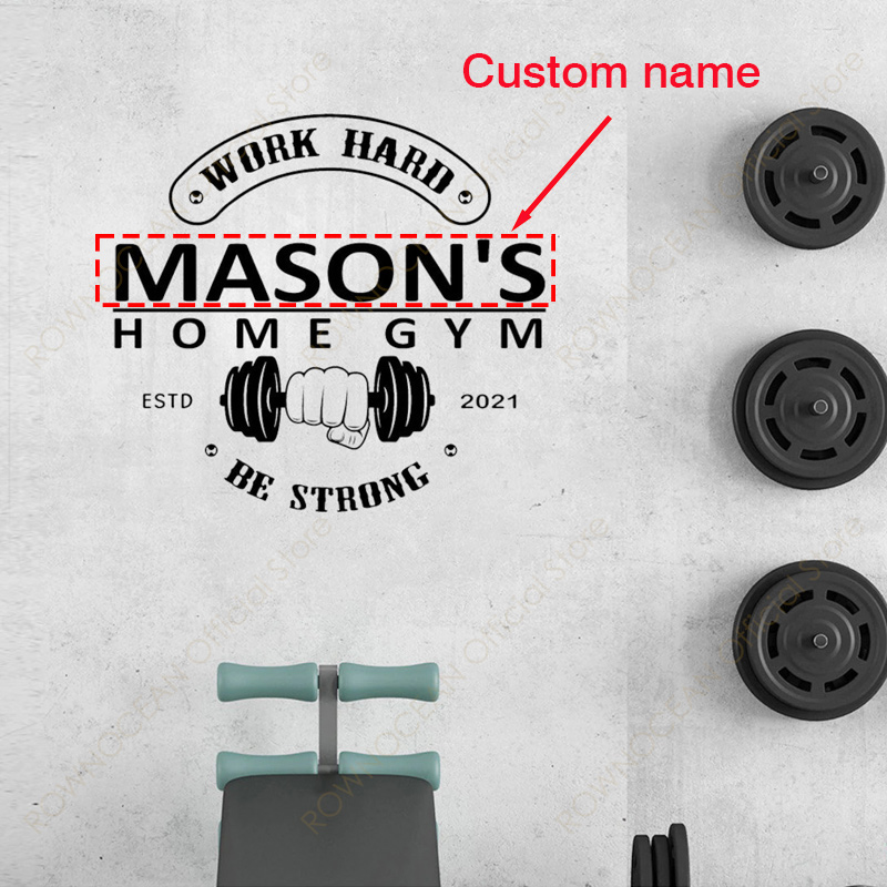 Calcomanía de Pared Personaliz - Home Gym Names reseña y precio