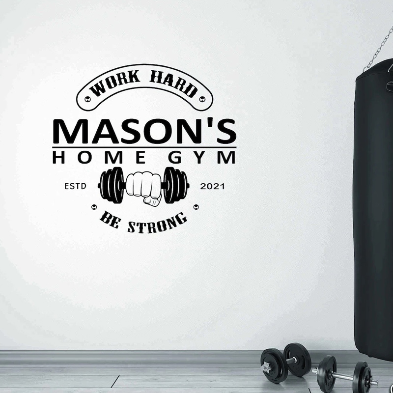 Calcomanía de Pared Personaliz - Home Gym Names reseña y precio