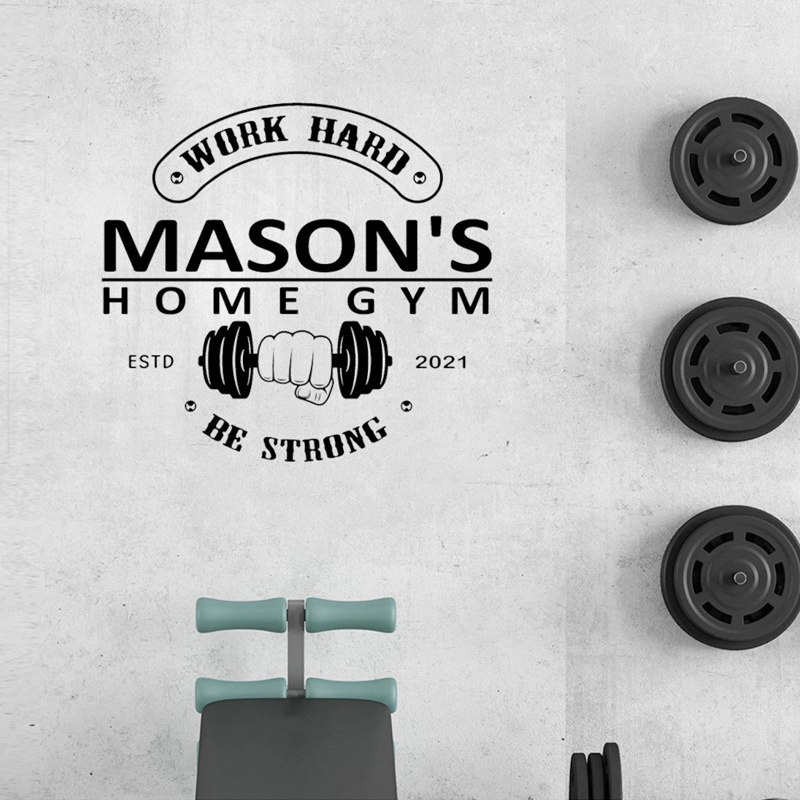 Calcomanía de Pared Personaliz - Home Gym Names reseña y precio