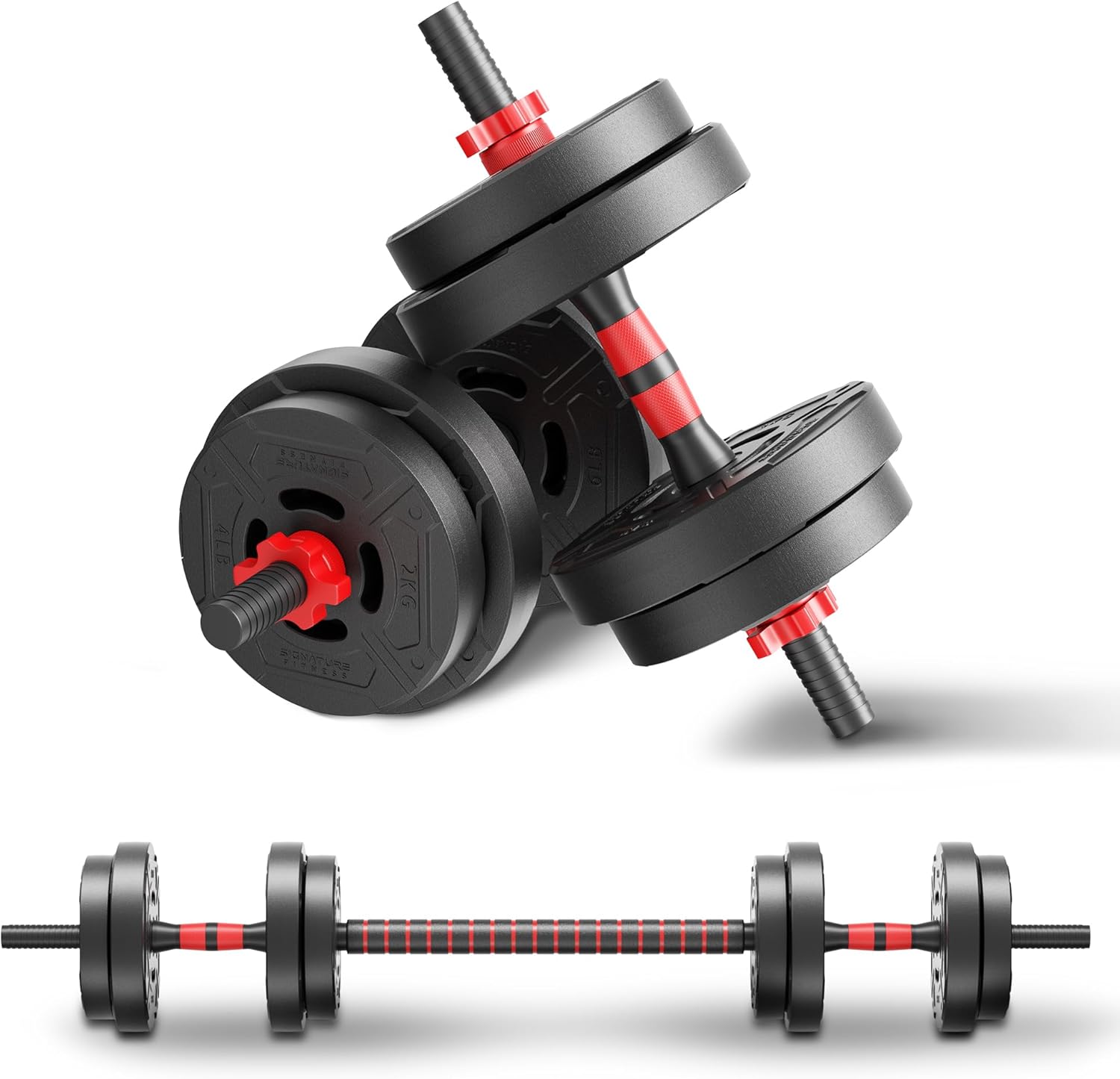Juego de Mancuernas y Barra Aj - Home Gym Kit reseña y precio