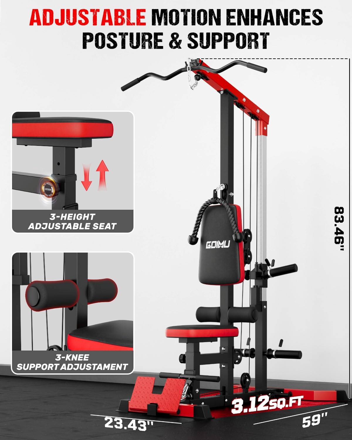 Máquina de Poleas 3 en 1 para  - Home Gym Custom reseña y precio