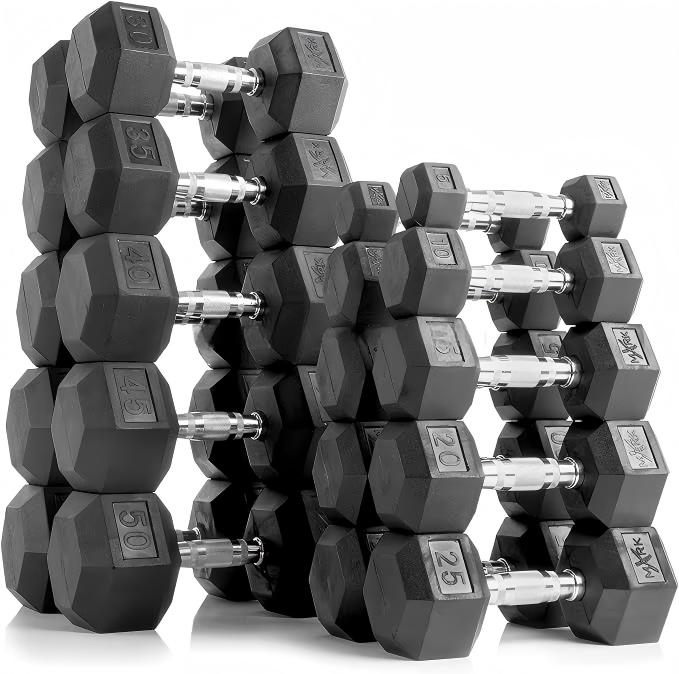 Mancuernas Hexagonales Recubie - Home Gym Custom reseña y precio