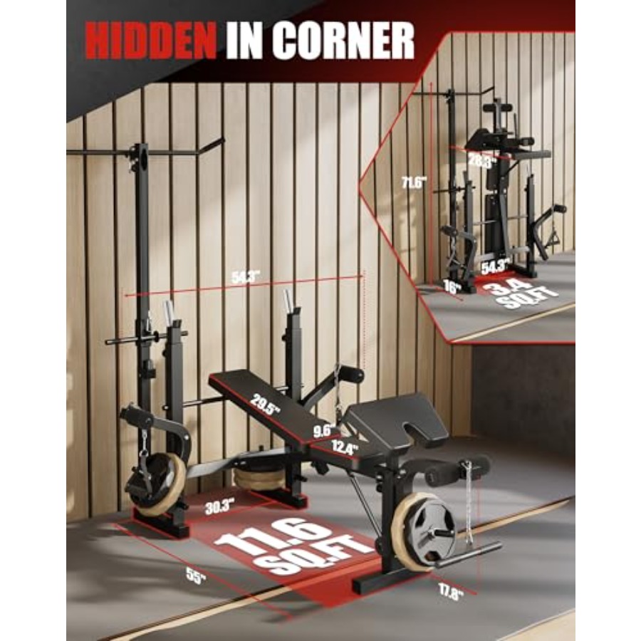 Banco de Entrenamiento de Fuer - Home Gym Leg Extension reseña y precio