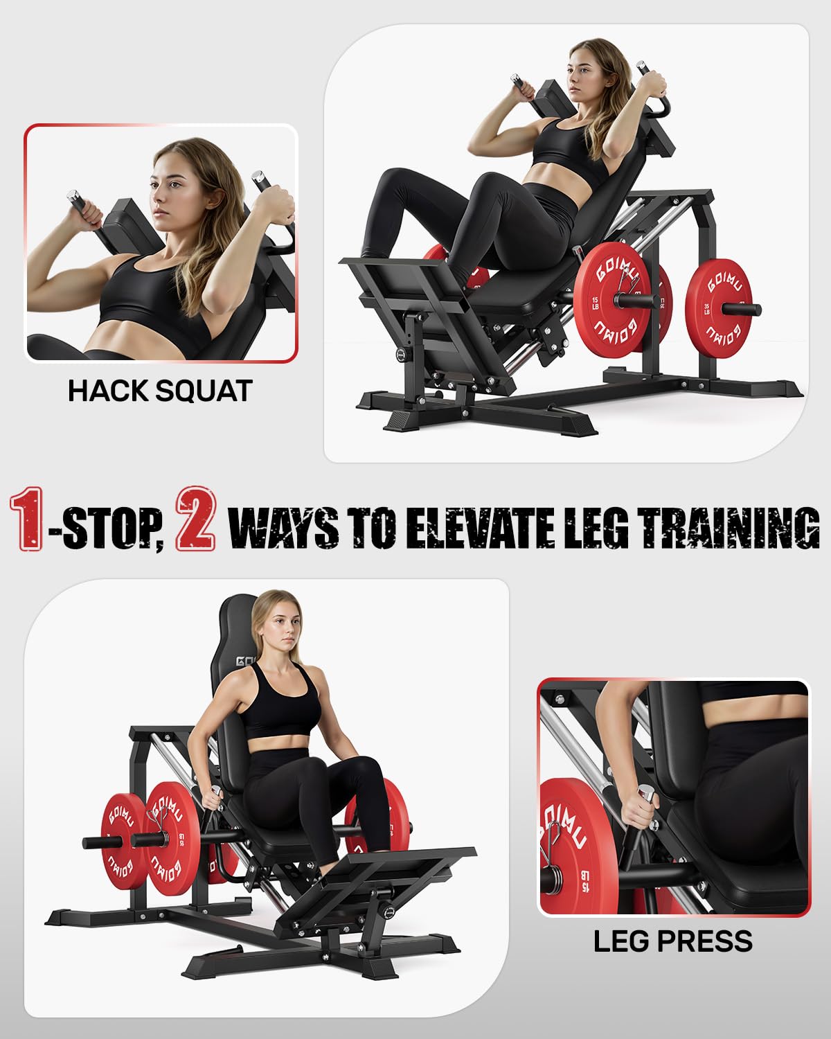 Máquina de prensa de piernas y - Home Gym Custom reseña y precio