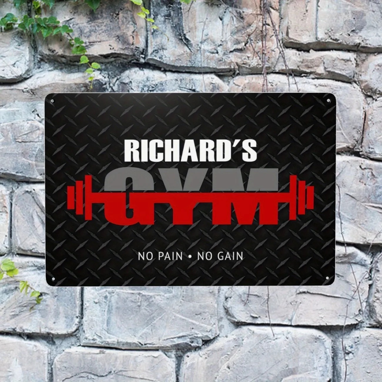 Letrero Metálico Personalizado - Home Gym Names reseña y precio