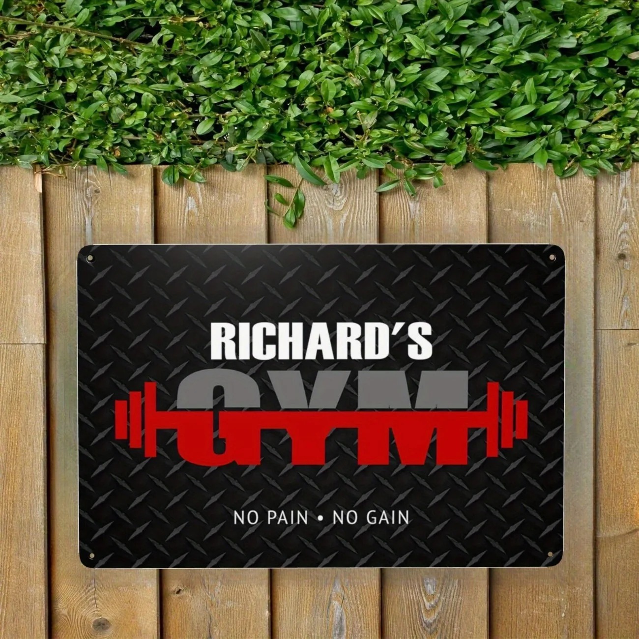 Letrero Metálico Personalizado - Home Gym Names reseña y precio