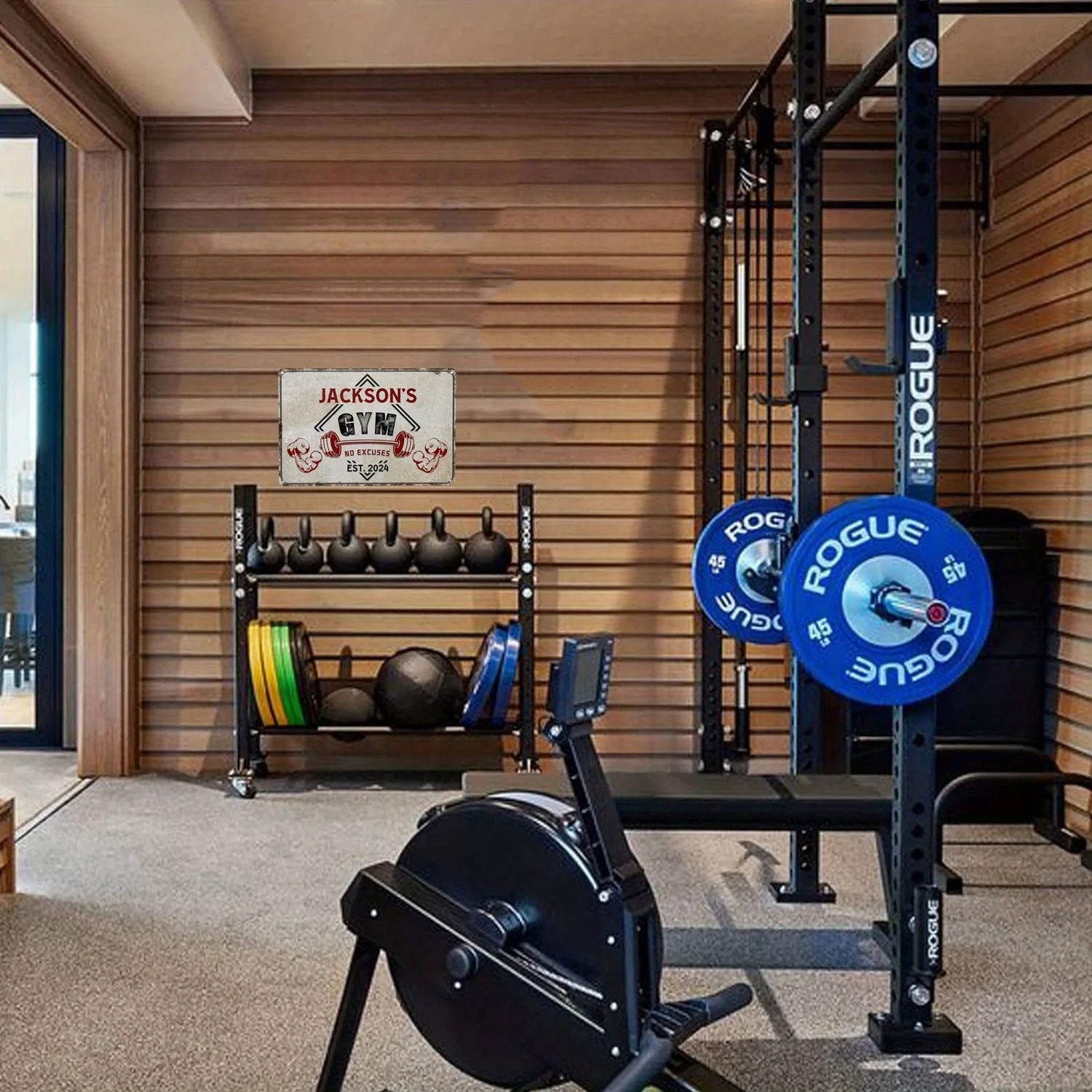 Letrero de Gimnasio Personaliz - Home Gym Names reseña y precio