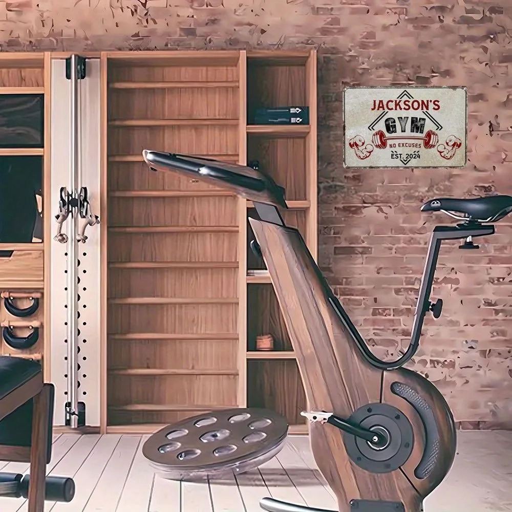 Letrero de Gimnasio Personaliz - Home Gym Names reseña y precio