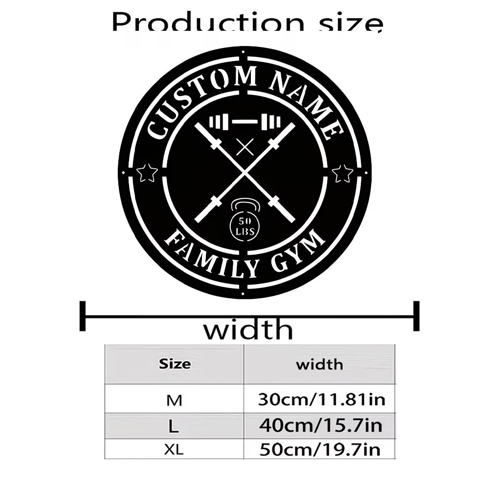 Letrero Metálico Personalizado - Home Gym Names reseña y precio