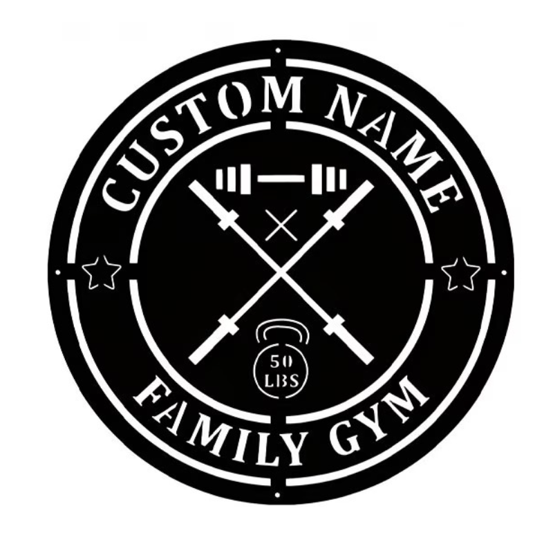 Letrero Metálico Personalizado - Home Gym Names reseña y precio