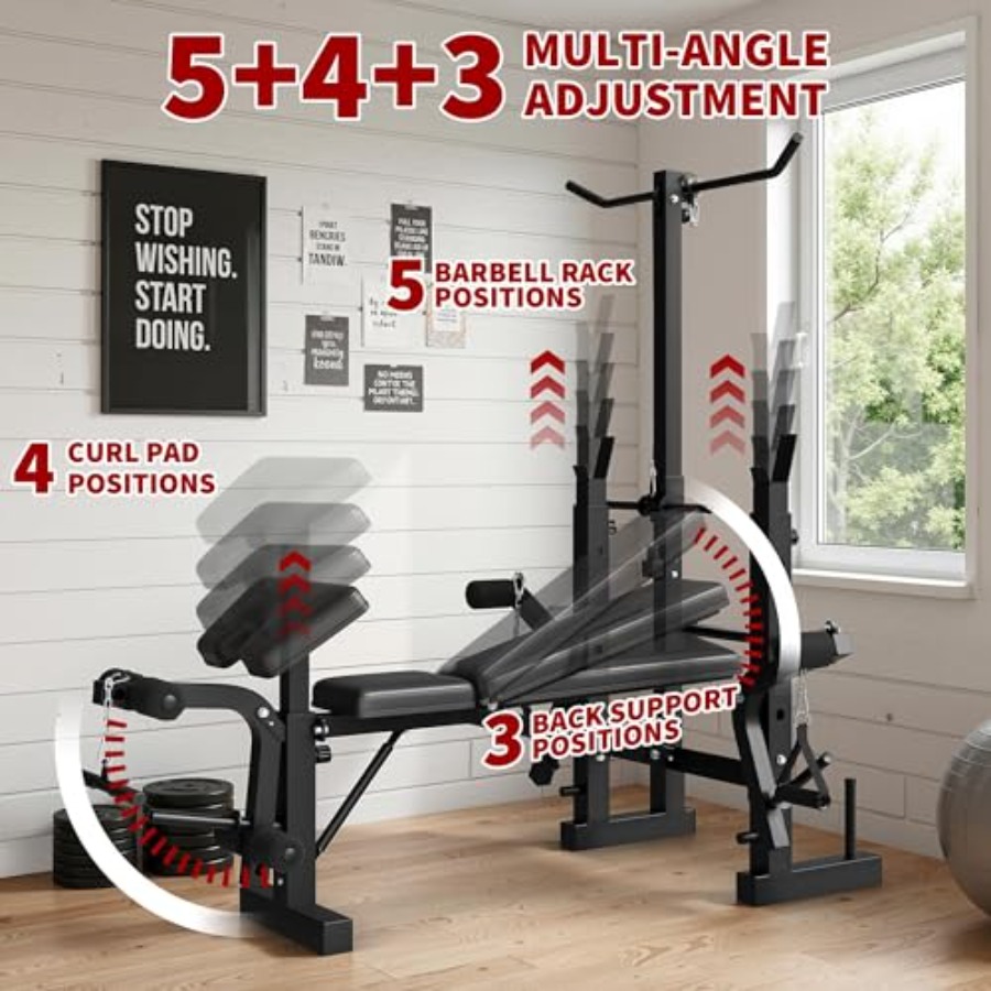 Set de Banco de Pesas para Gim - Home Gym Leg Extension reseña y precio