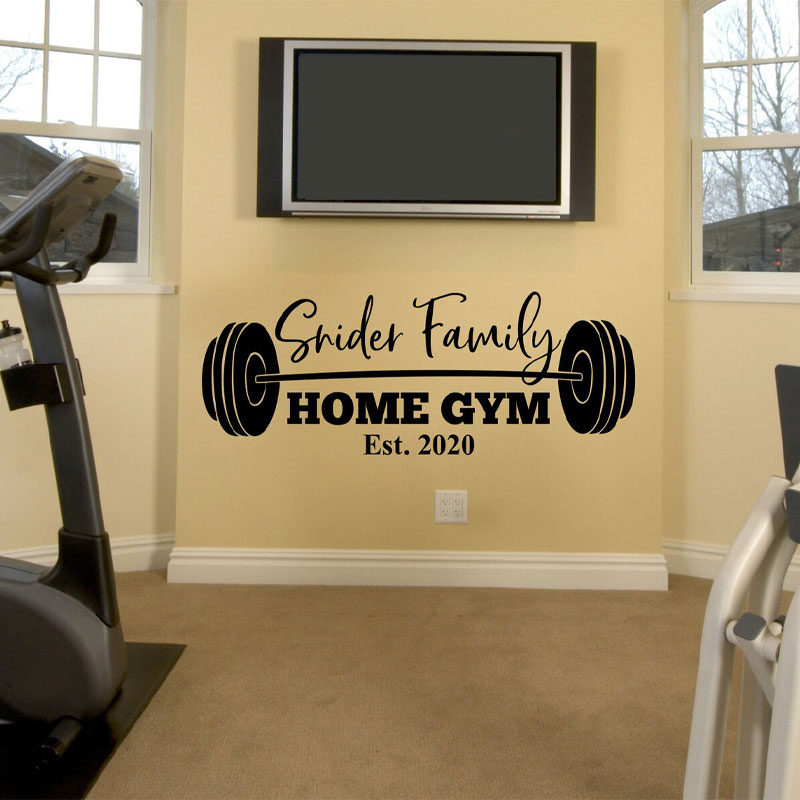 Calcomanía de Pared Personaliz - Home Gym Names reseña y precio