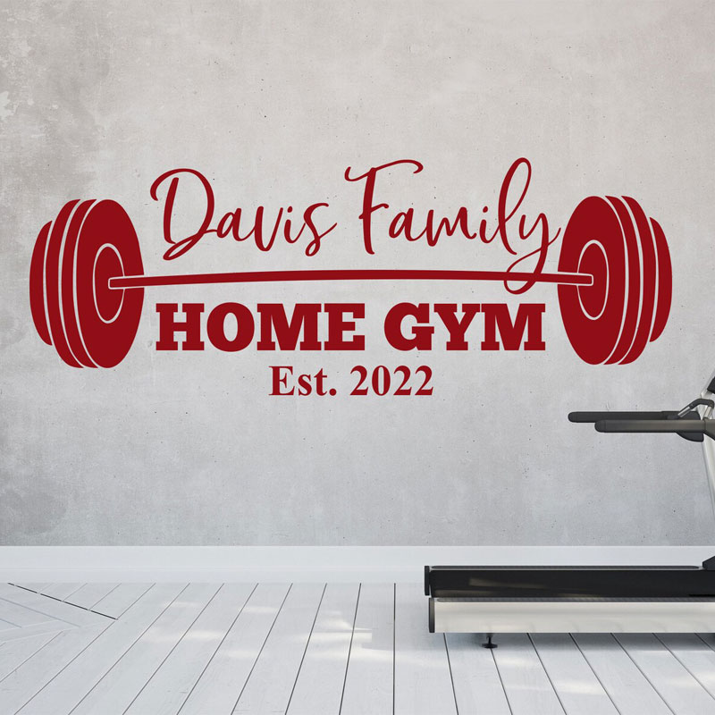 Calcomanía de Pared Personaliz - Home Gym Names reseña y precio