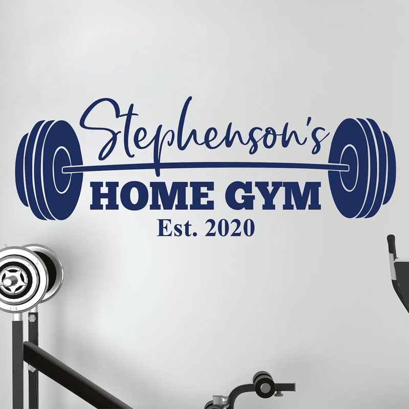 Calcomanía de Pared Personaliz - Home Gym Names reseña y precio