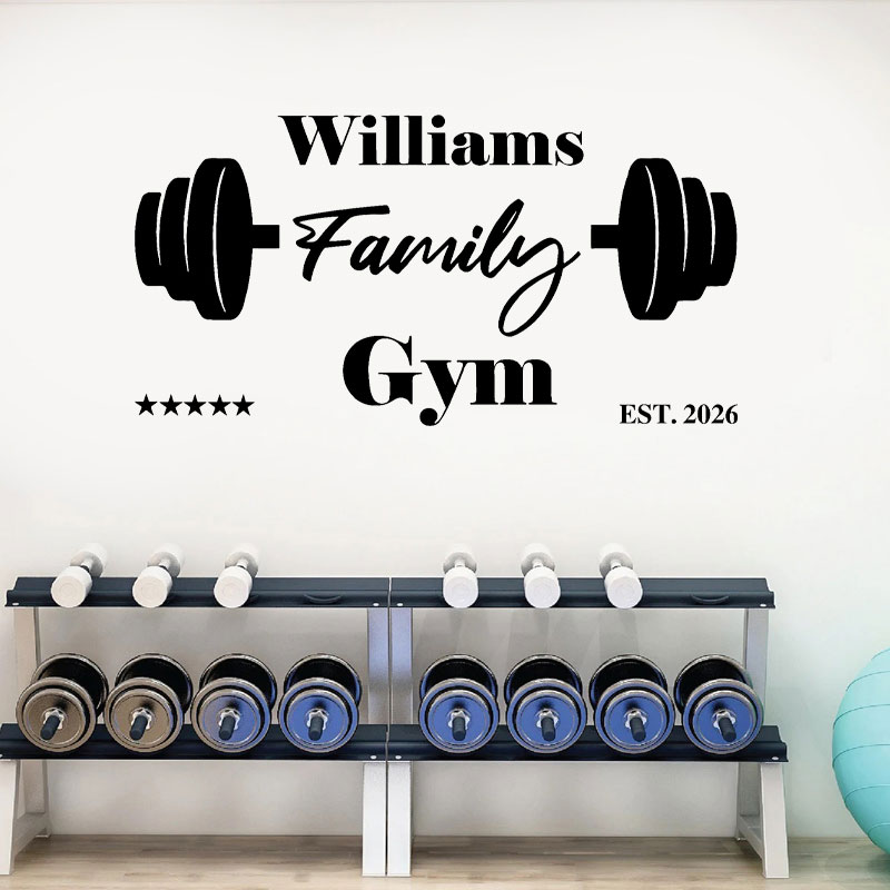 Calcomanía de Pared Personaliz - Home Gym Names reseña y precio