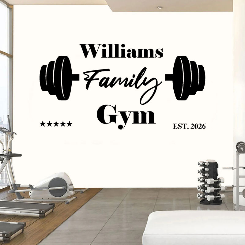 Calcomanía de Pared Personaliz - Home Gym Names reseña y precio